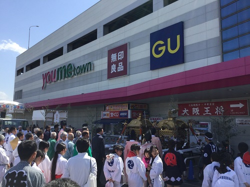ゆめタウン行橋に御神輿が来た!