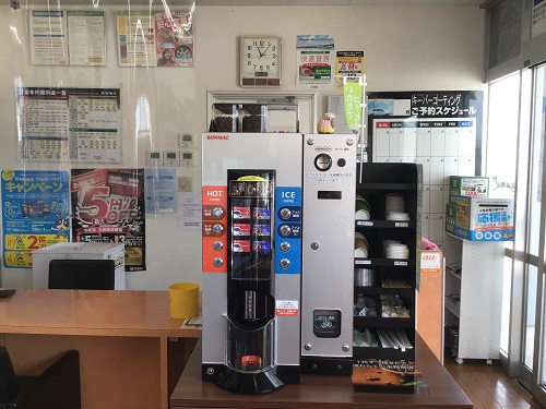 飛沫を防ぐシートも万全です